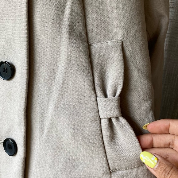 H&M Grey Jacket Blazer Size 2 - Picture 4 of 10